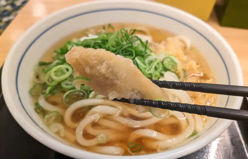 ウエストのごぼう天うどん