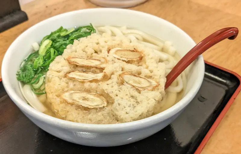 因幡うどんのごぼう天うどん