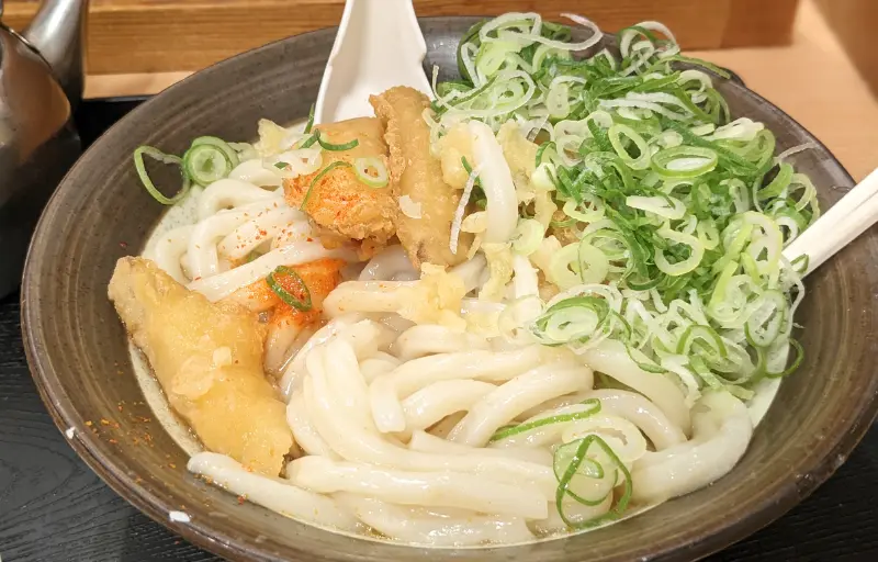 牧のうどんのごぼう天うどん