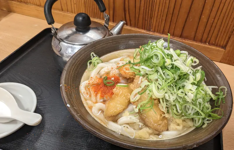 牧のうどんのごぼう天うどん