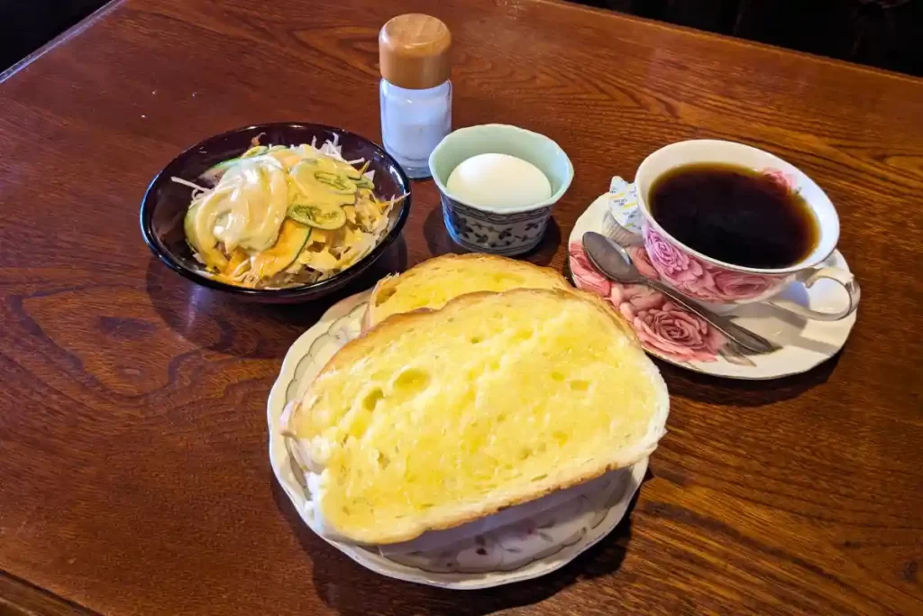 喫茶とお食事の店ふじのモーニング