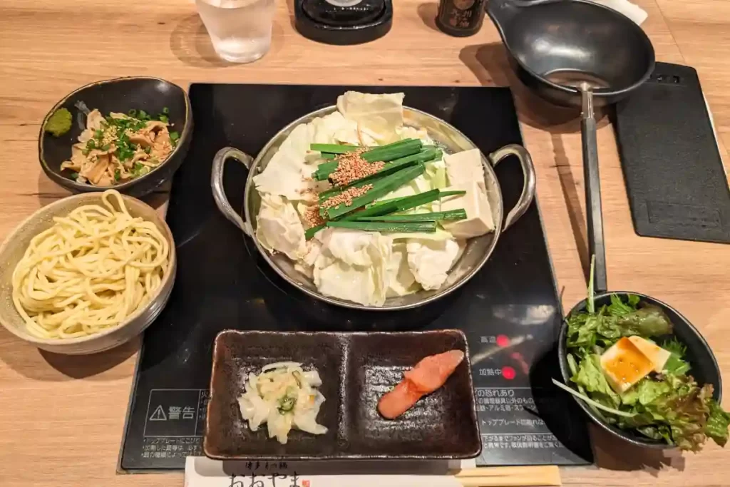 博多もつ鍋おおやまのもつ鍋御膳